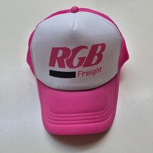Pink and White Trucker Hat